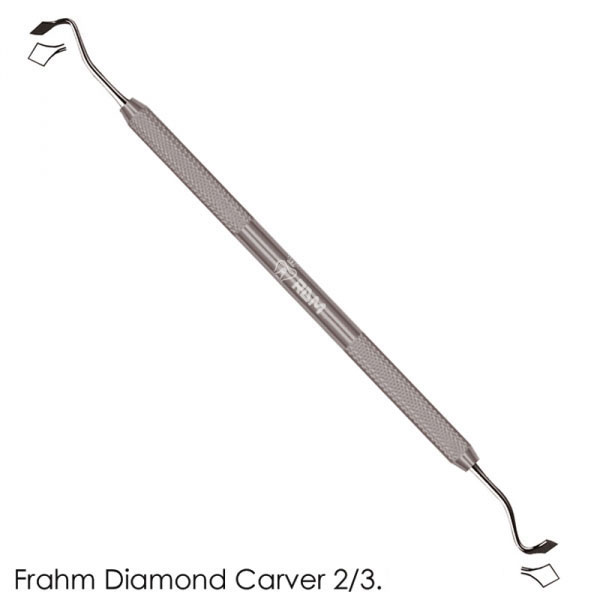 Solid Frahm Diamond Carver 2/3 Hollow Handle