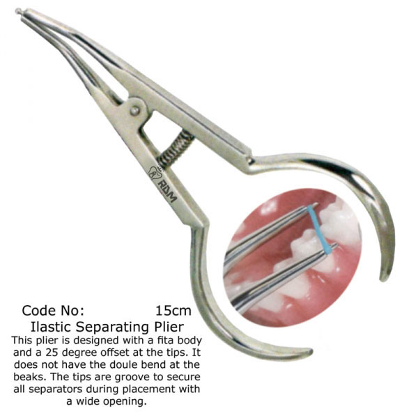 Orthodontic Elastic Separating Pliers 15cm