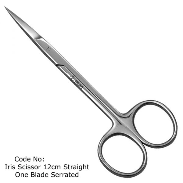 12cm Straight Sharp Iris Scissors